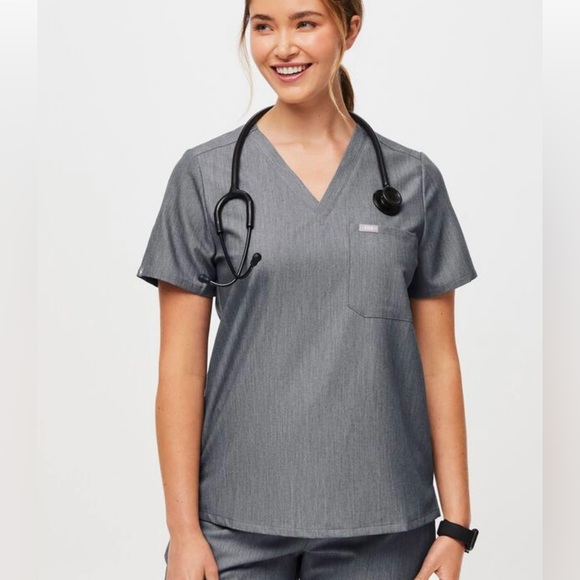 Figs Catarina Top Graphite - Picture 2 of 2